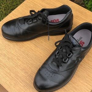 Black SAS walking shoes.